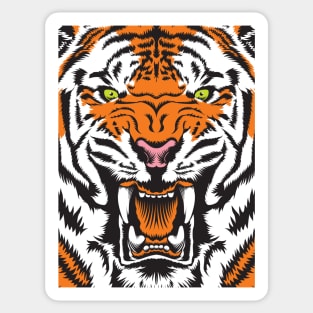 Tiger Growl Sticker